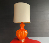 orange glas lampe